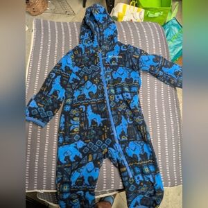Columbia fleece bunting suit 12-18 months